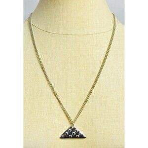 Folded FLAG Stainless Steel GREATER LOVE Reversible Pendant Necklace 24”